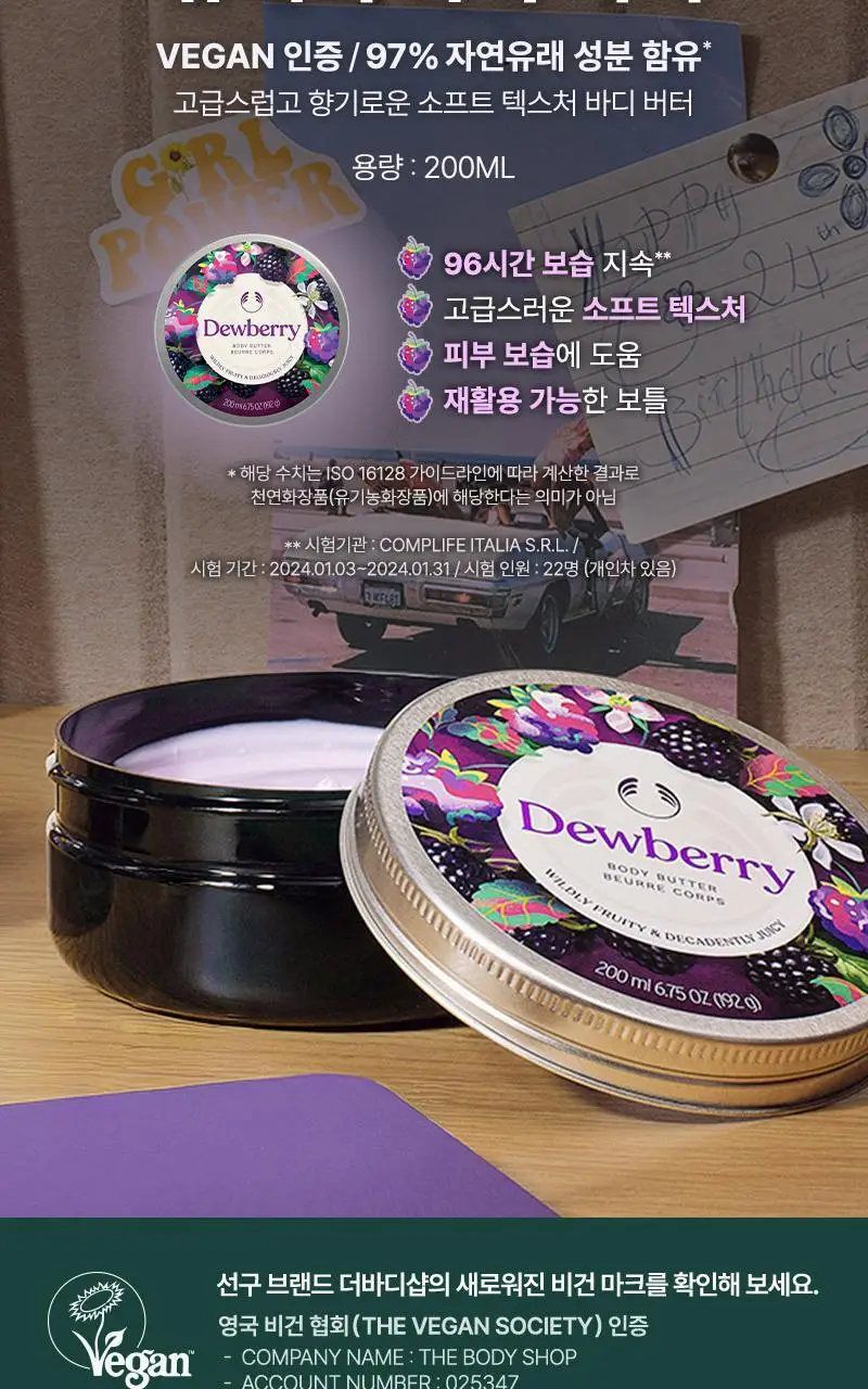 [NEW] 더바디샵 듀베리 바디 버터 200ml 상세페이지 2
